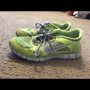 Neon Nike Free Run 3